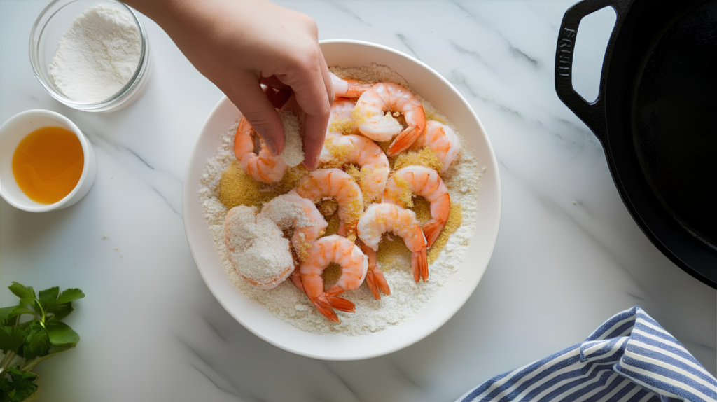 asian shrimp piccata bowl