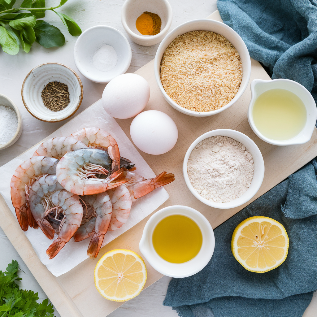 Asian Shrimp Piccata Bowls ingredients