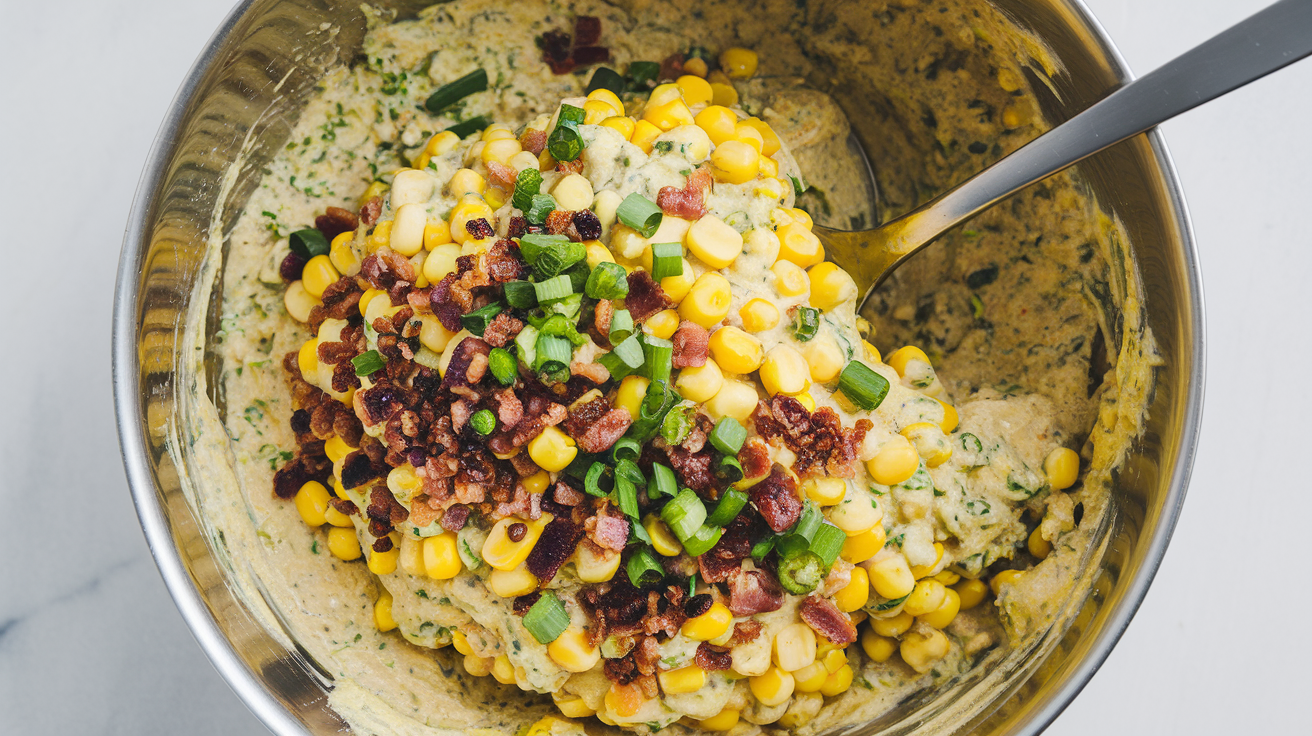 Bacon Jalapeno Corn Fritters - step 3
