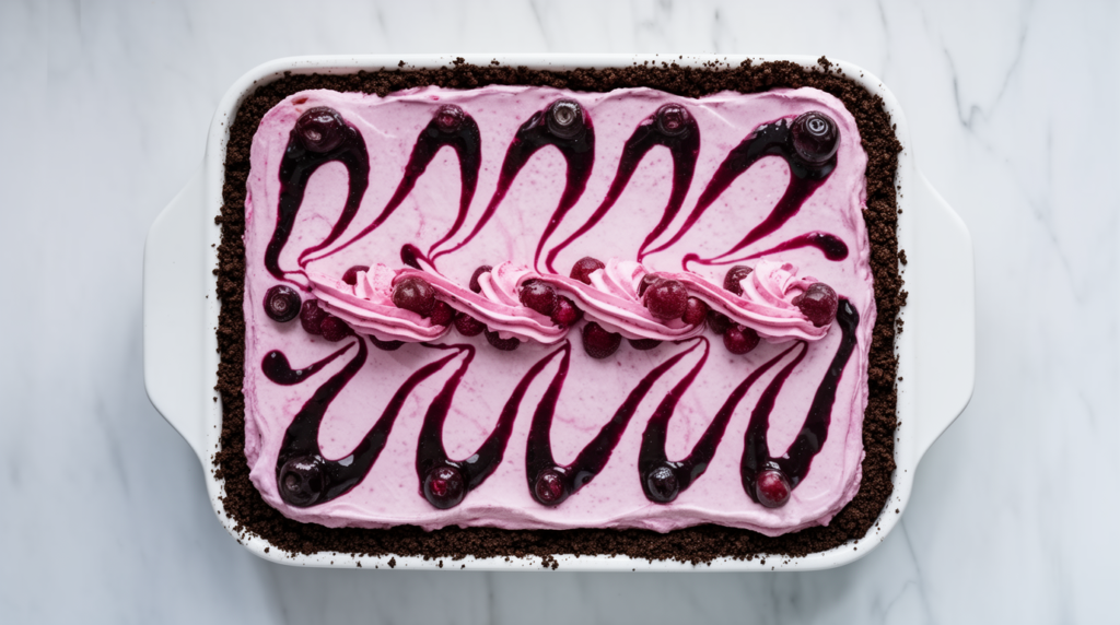 berry swirl icebox cake