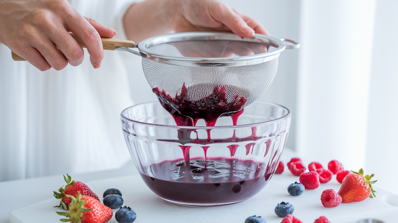 Berry Swirl Icebox Cake preparation