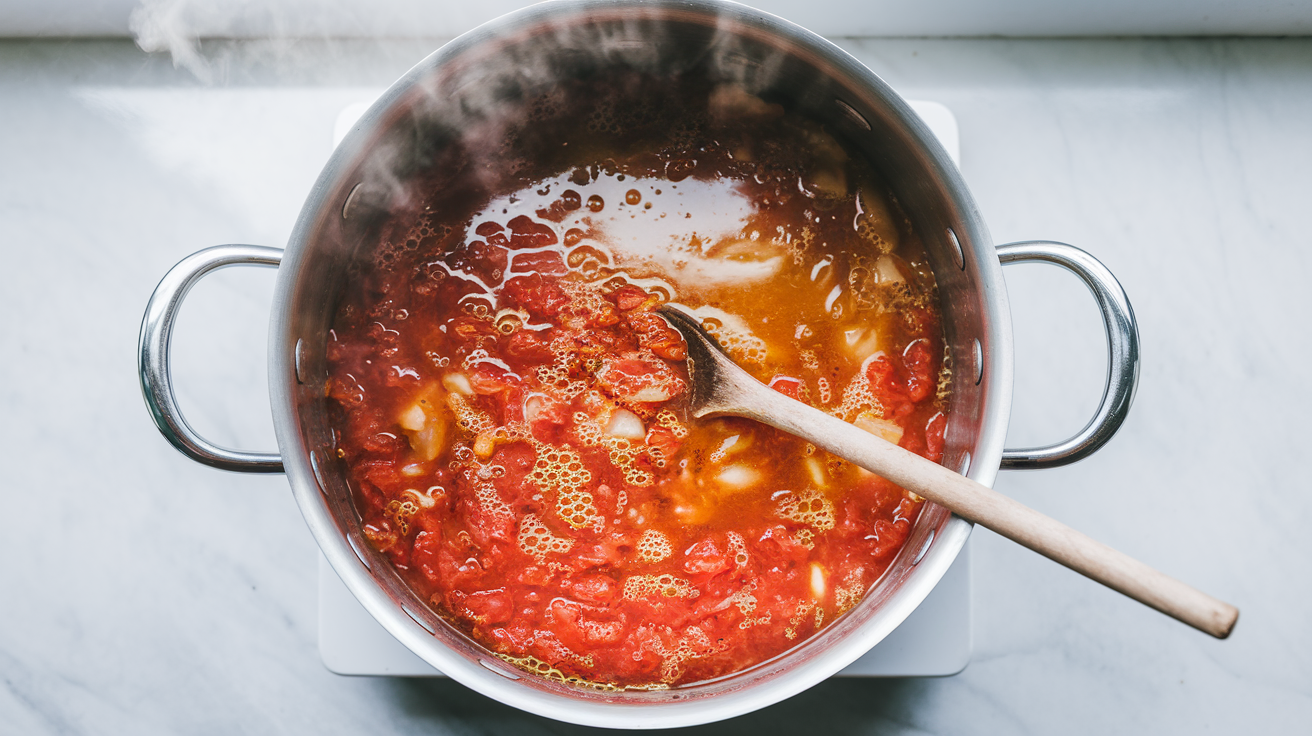 Brown Butter Tomato Basil Soup - step 3