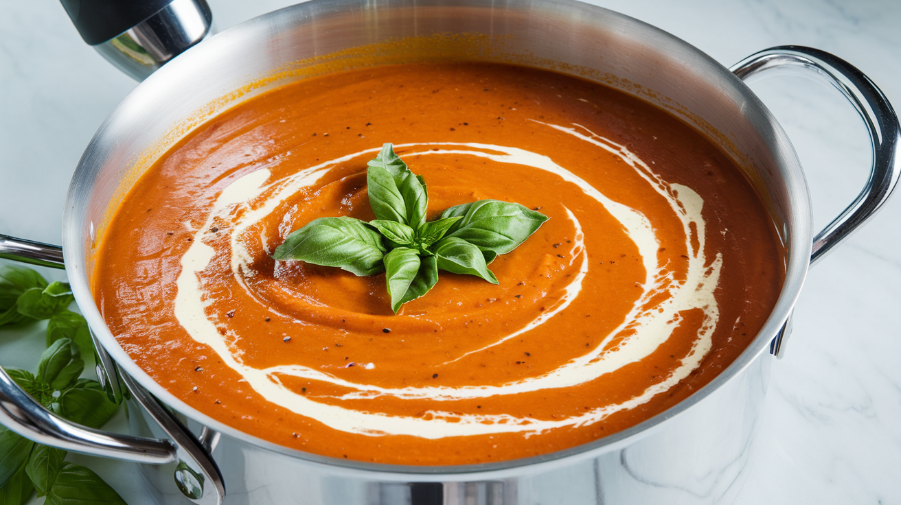 Brown Butter Tomato Basil Soup - step 4