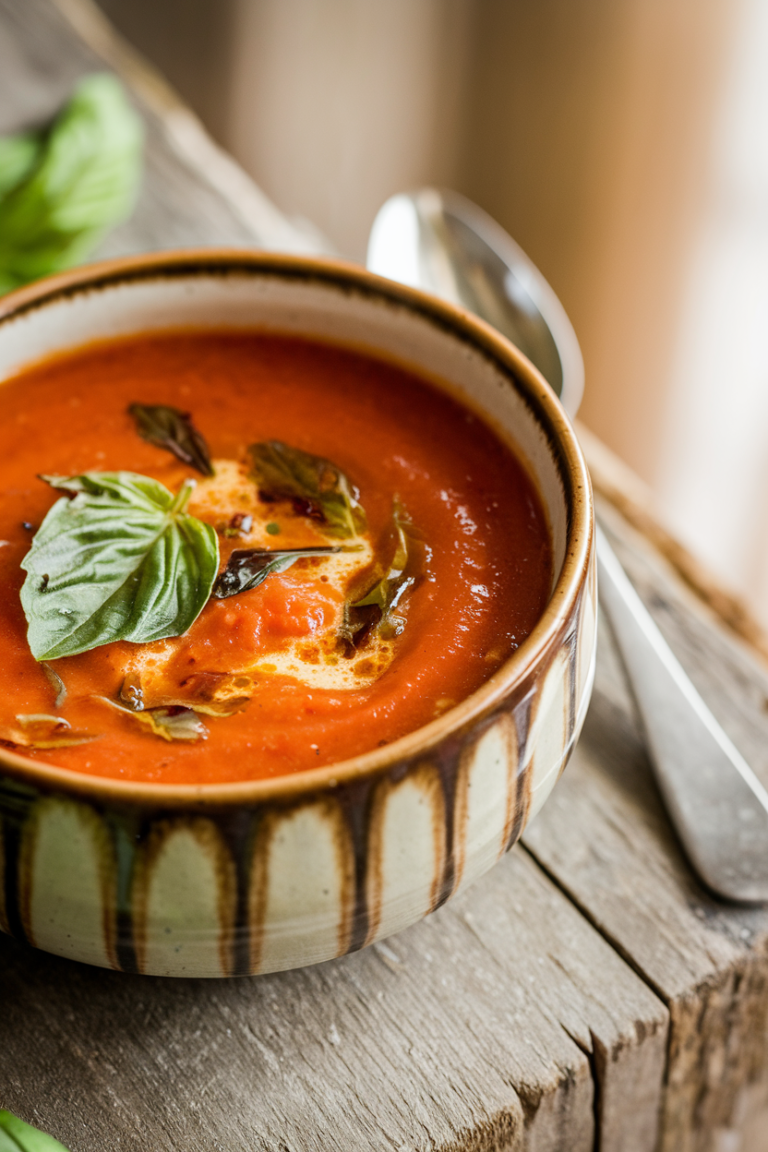 Brown Butter Tomato Basil Soup