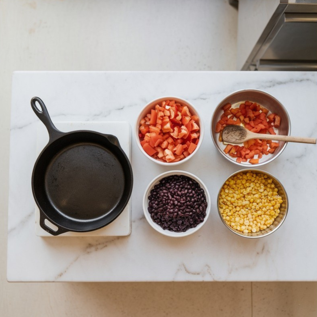 chicken burrito bowl cooking steps