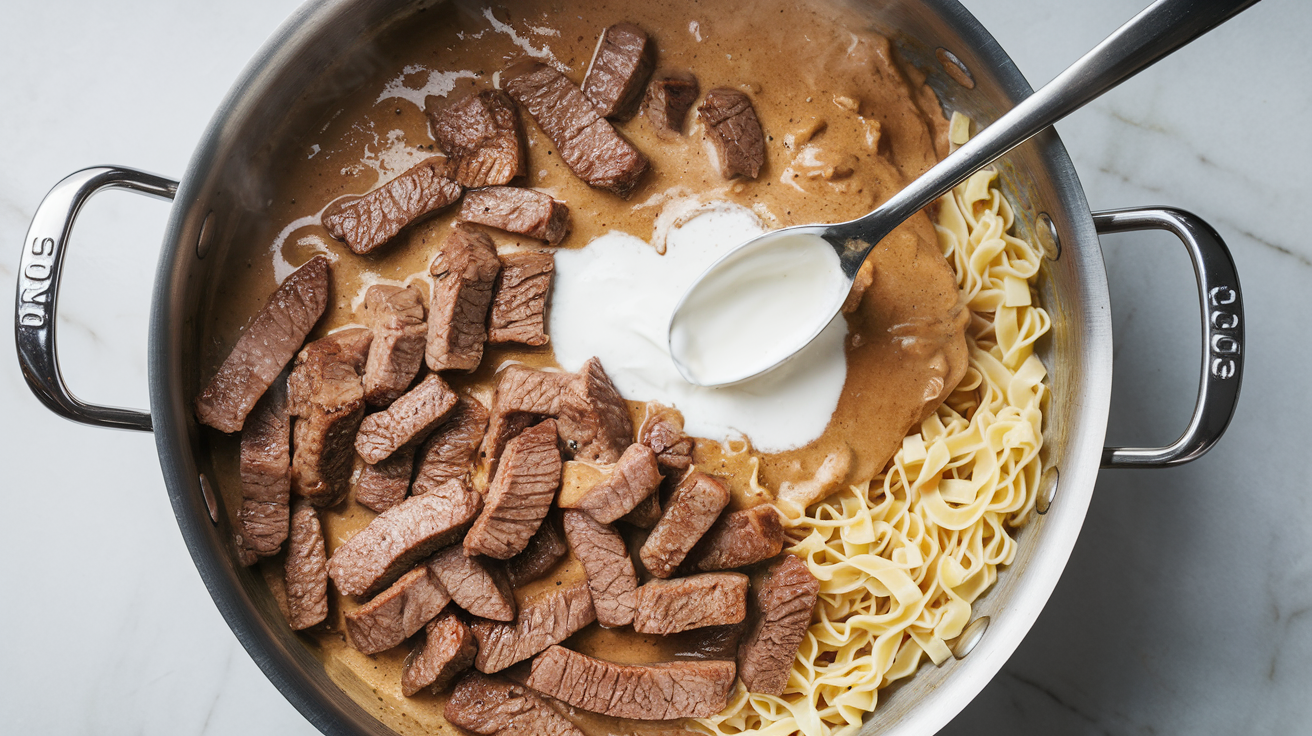 Classic Beef Stroganoff - step 4