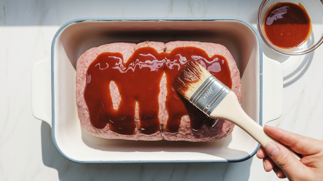 Copycat Cracker Barrel Glazed Meatloaf - step 3