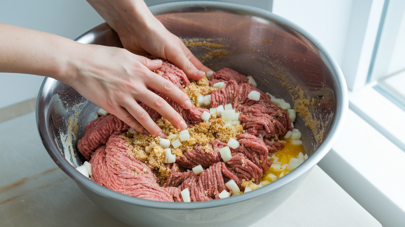 Copycat Cracker Barrel Glazed Meatloaf preparation