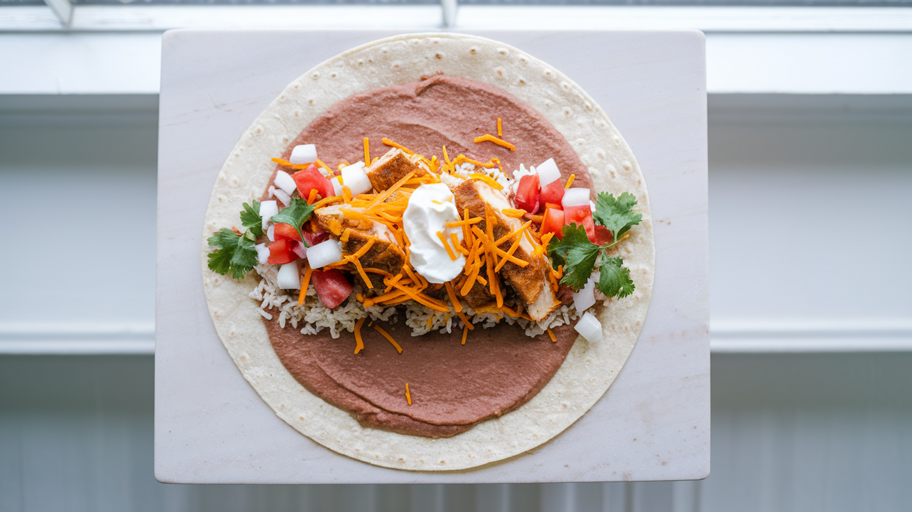 Copycat Del Taco Chicken Burrito - step 4