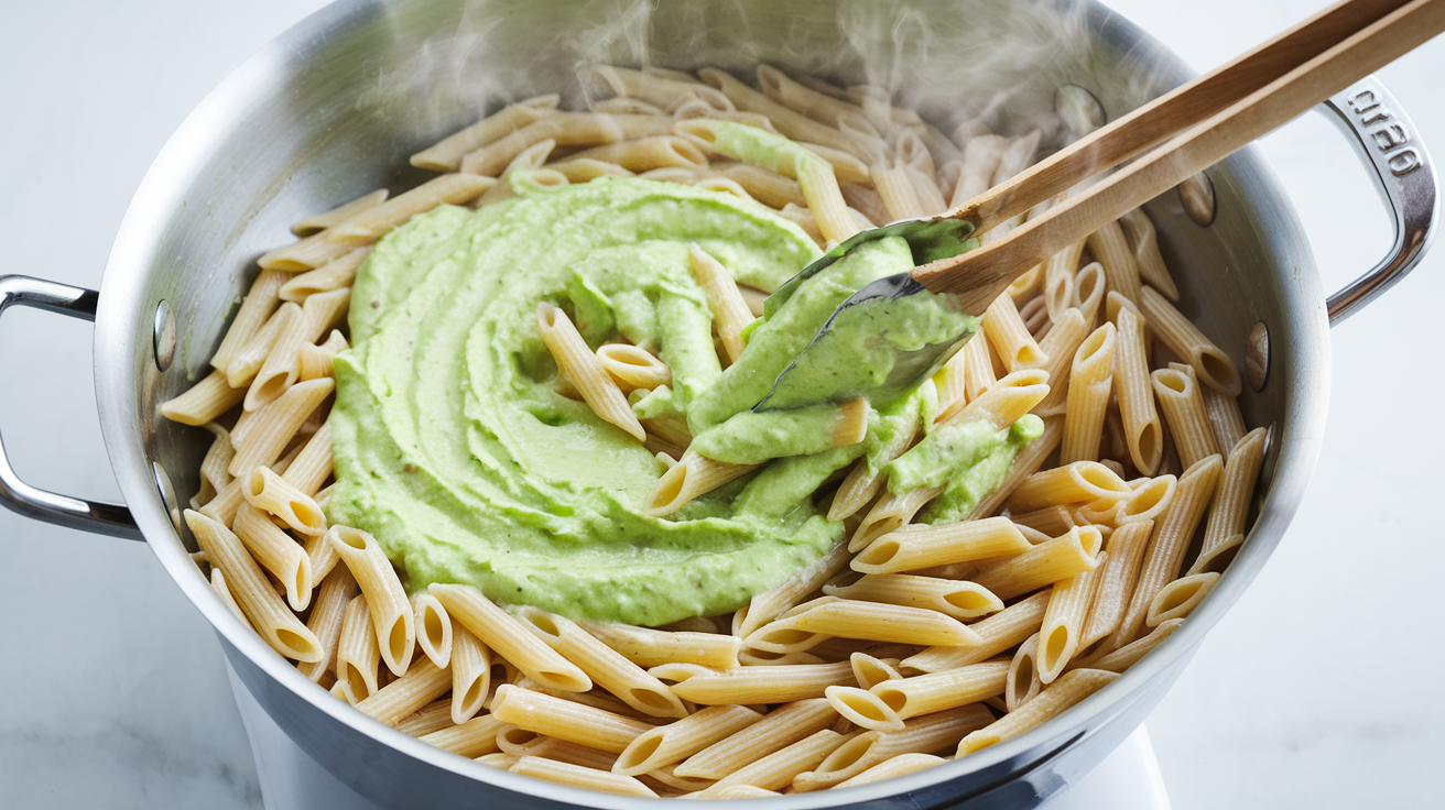 Creamy Avocado Bacon Pasta - step 3