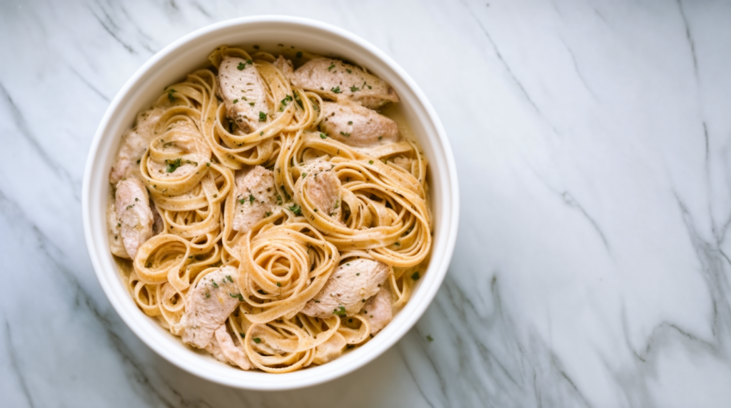 creamy lemon chicken pasta 