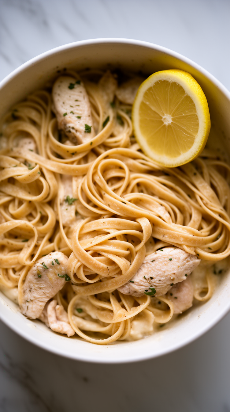 creamy lemon chicken pasta