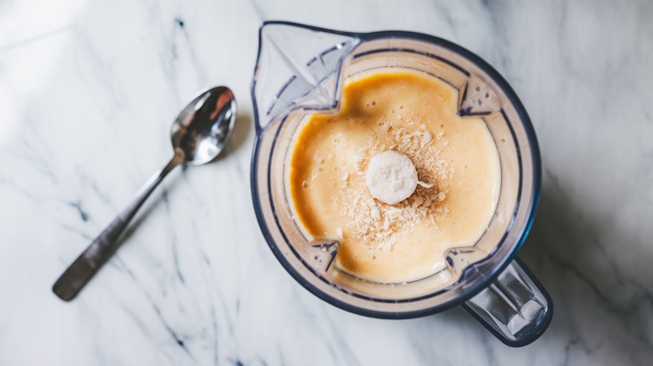 Frozen Mango Coconut Popsicles - step 2