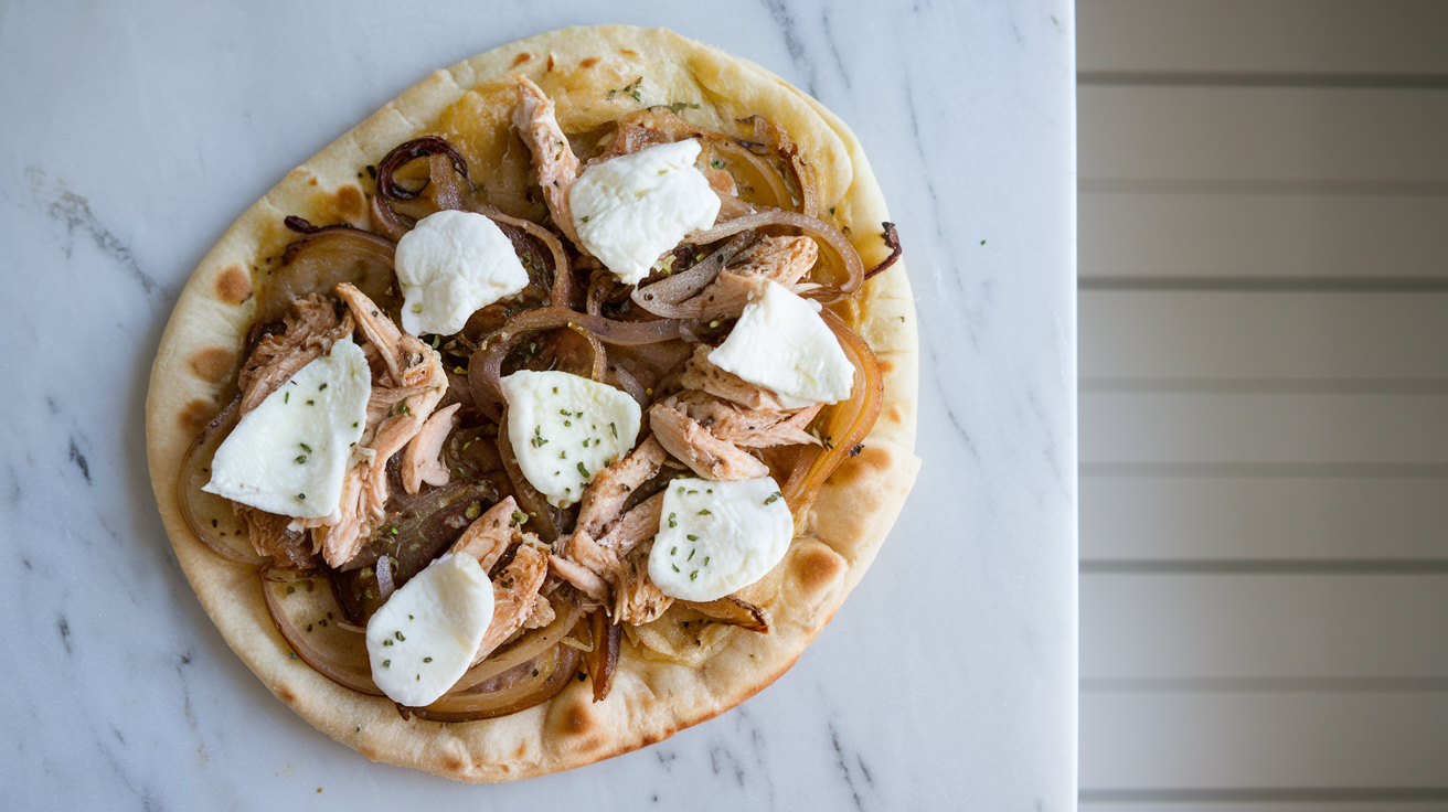 Garlic Butter Chicken Flatbread - step 4