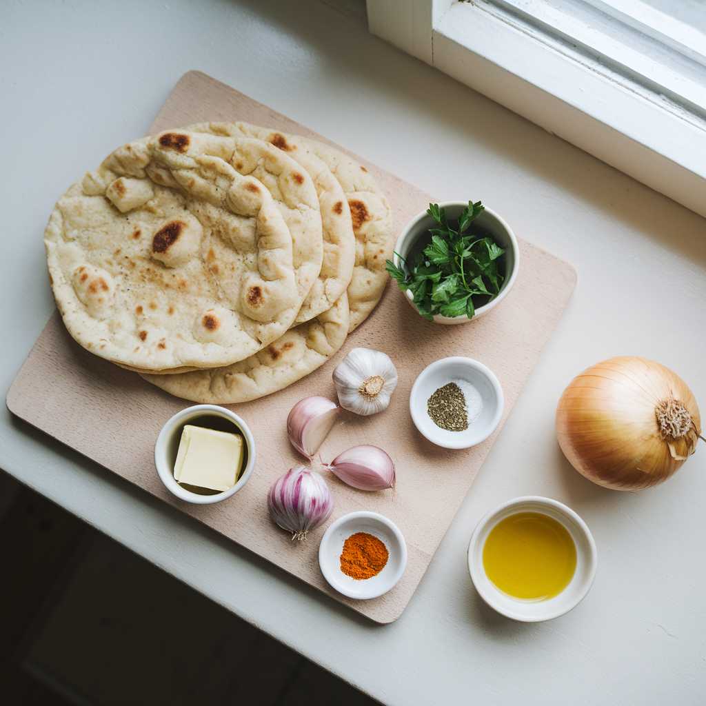 Garlic Butter Chicken Flatbread ingredients