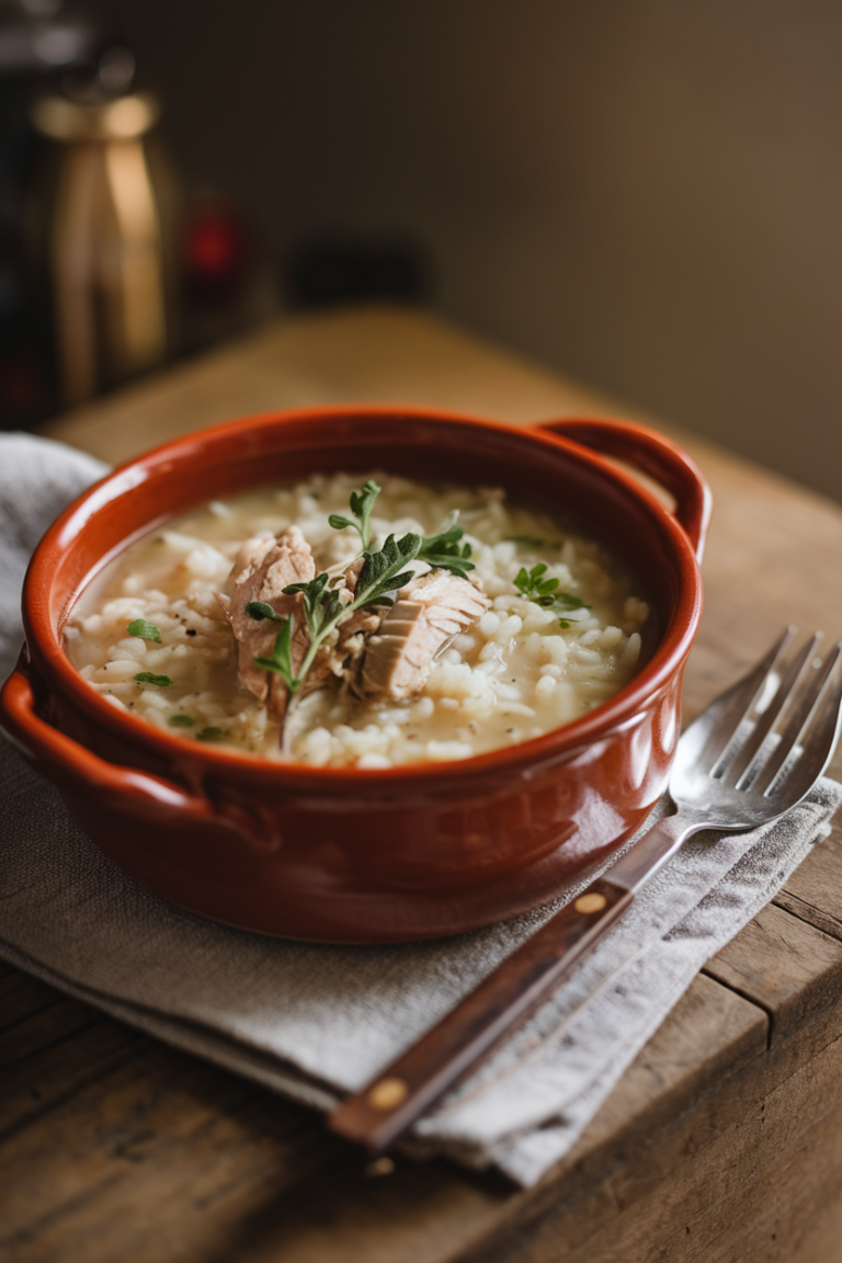 Grandmother’s Leftover Magic Turkey and Rice Soup