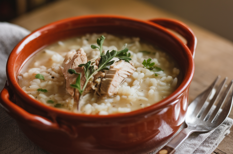 Grandmother's Leftover Magic Turkey and Rice Soup