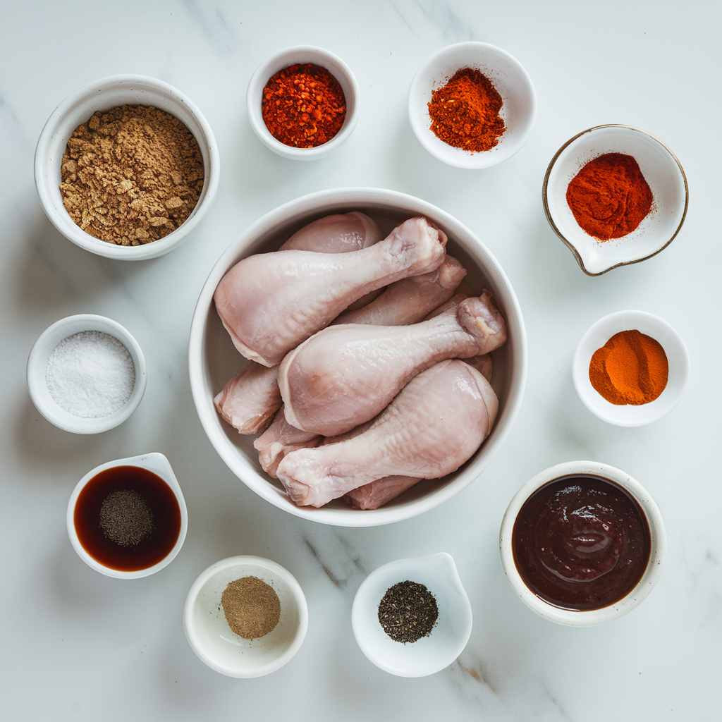 Grilled BBQ Chicken Drumsticks ingredients