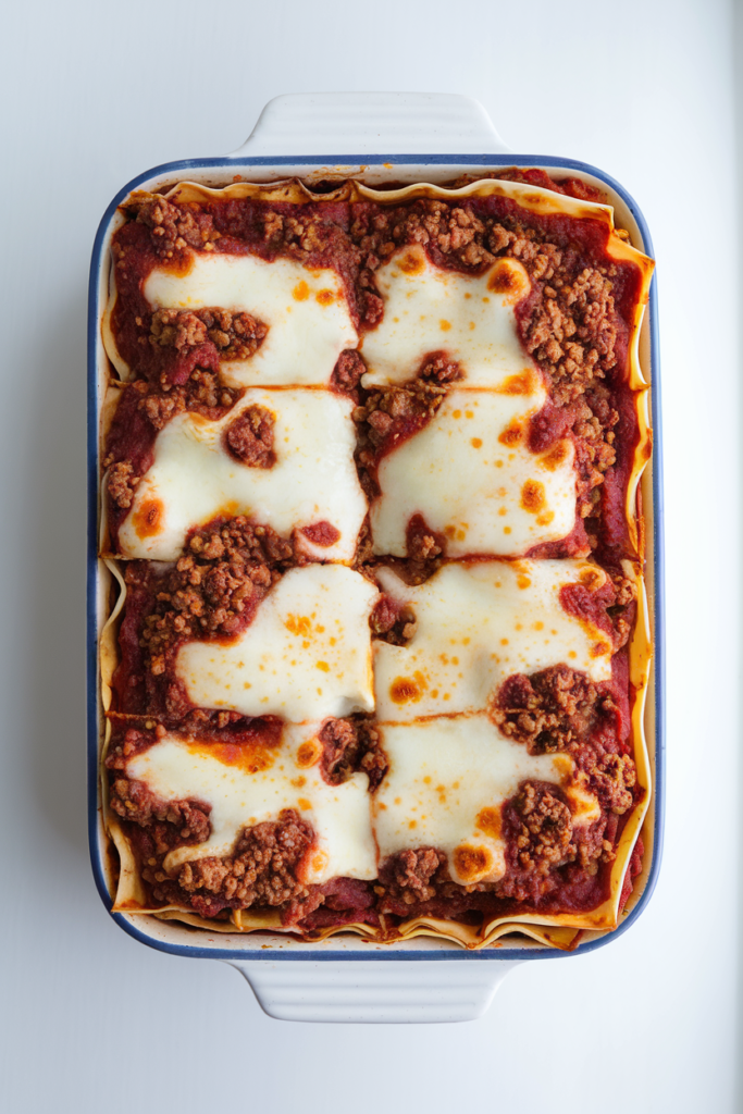 homemade lasagna with ricotta cheese