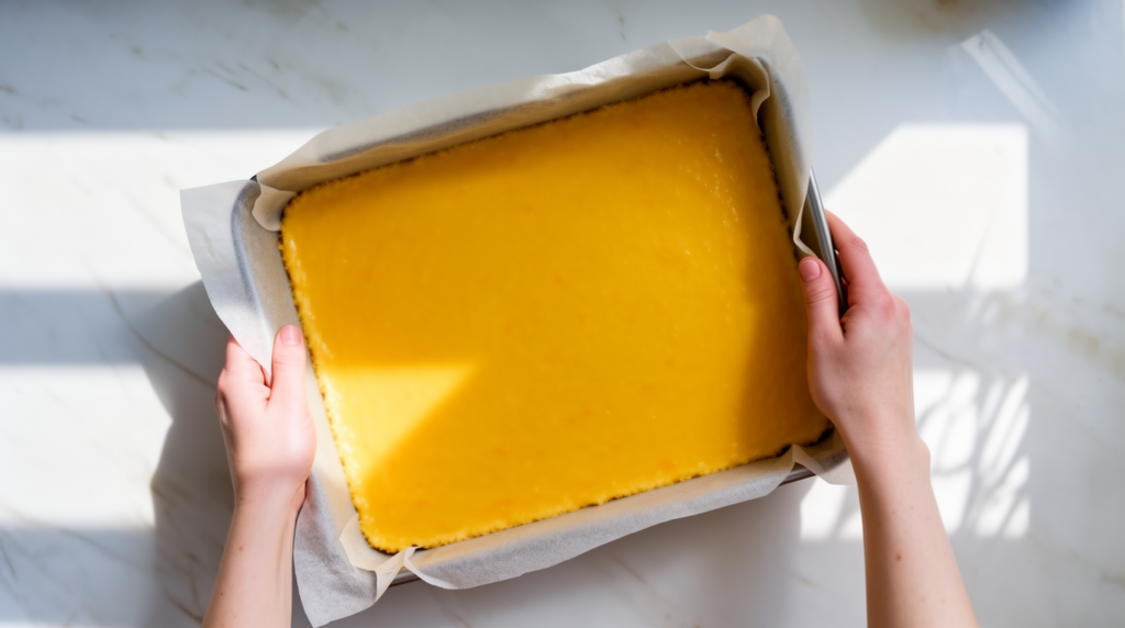 lemon bars shortbread crust cooking