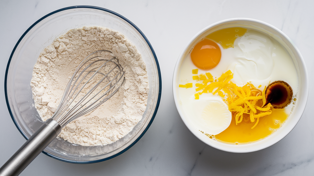 Lemon Blueberry Yogurt Muffins - step 2