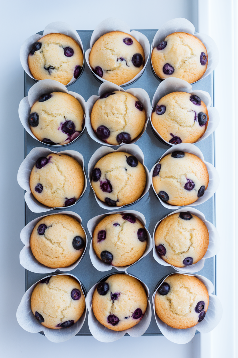 Lemon Blueberry Yogurt Muffins