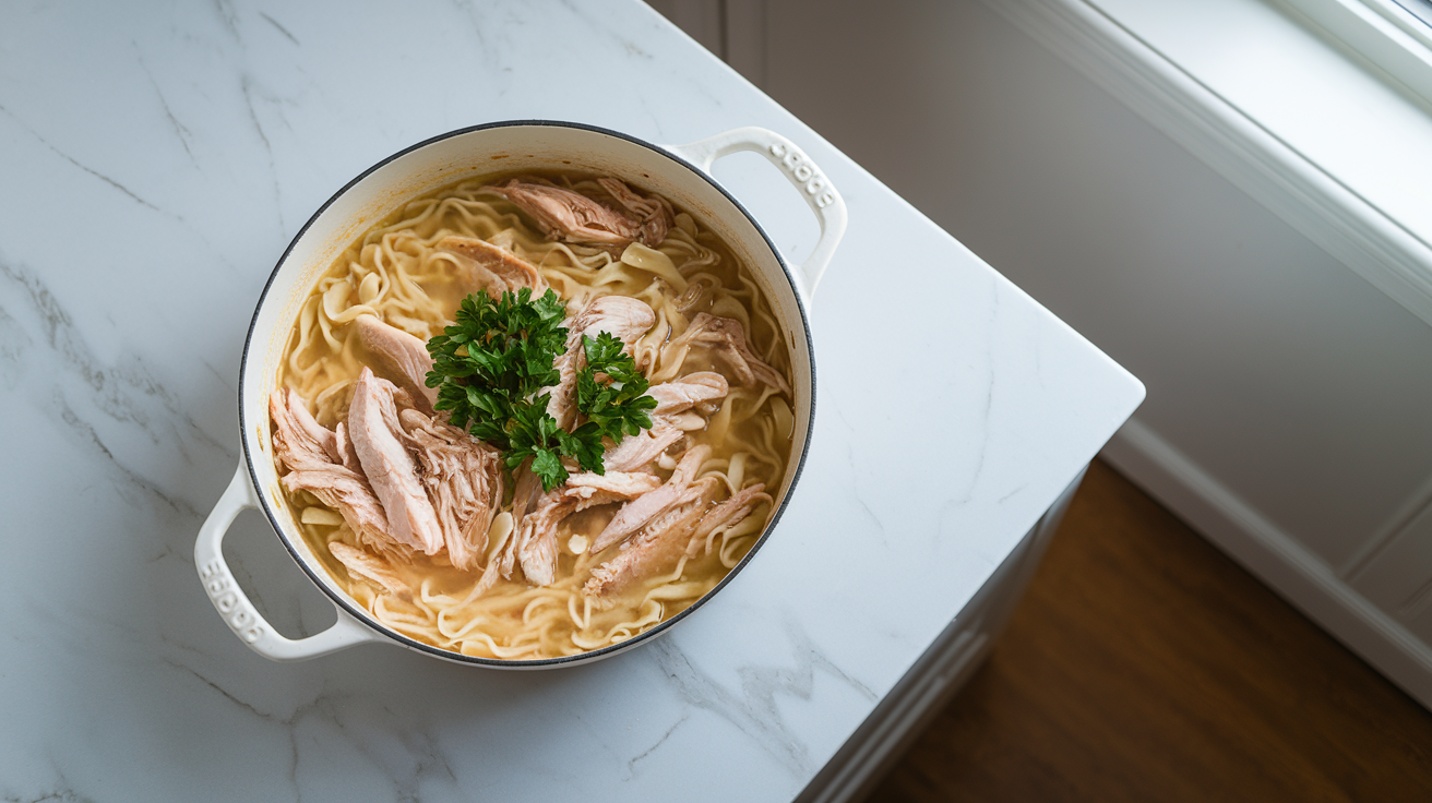 One-Pot Rotisserie Chicken Noodle Soup - step 4
