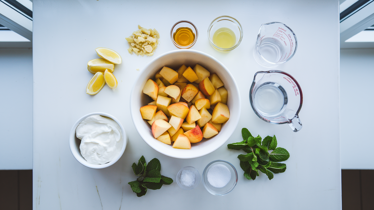 Peach Ginger Chilled Soup - step 1