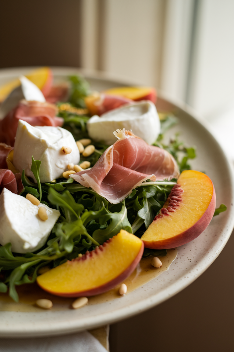 Summer Peach Prosciutto Salad
