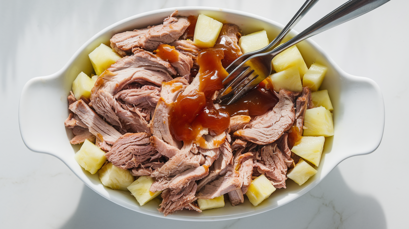 Pineapple BBQ Pulled Pork - step 4