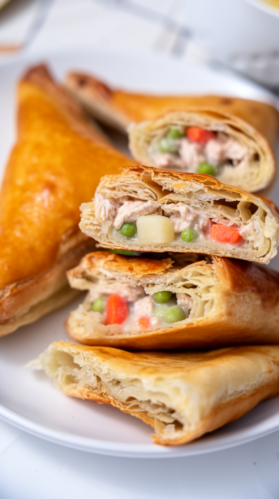 rotisserie chicken pot pie turnovers