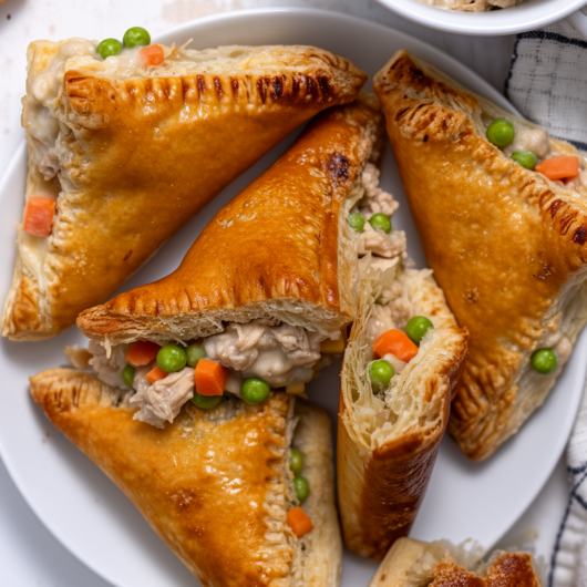rotisserie chicken pot pie turnover