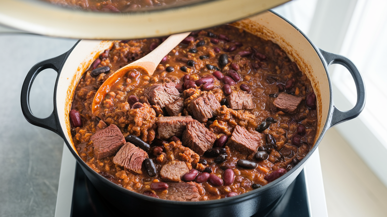 Smoky BBQ Beef Chili - step 4