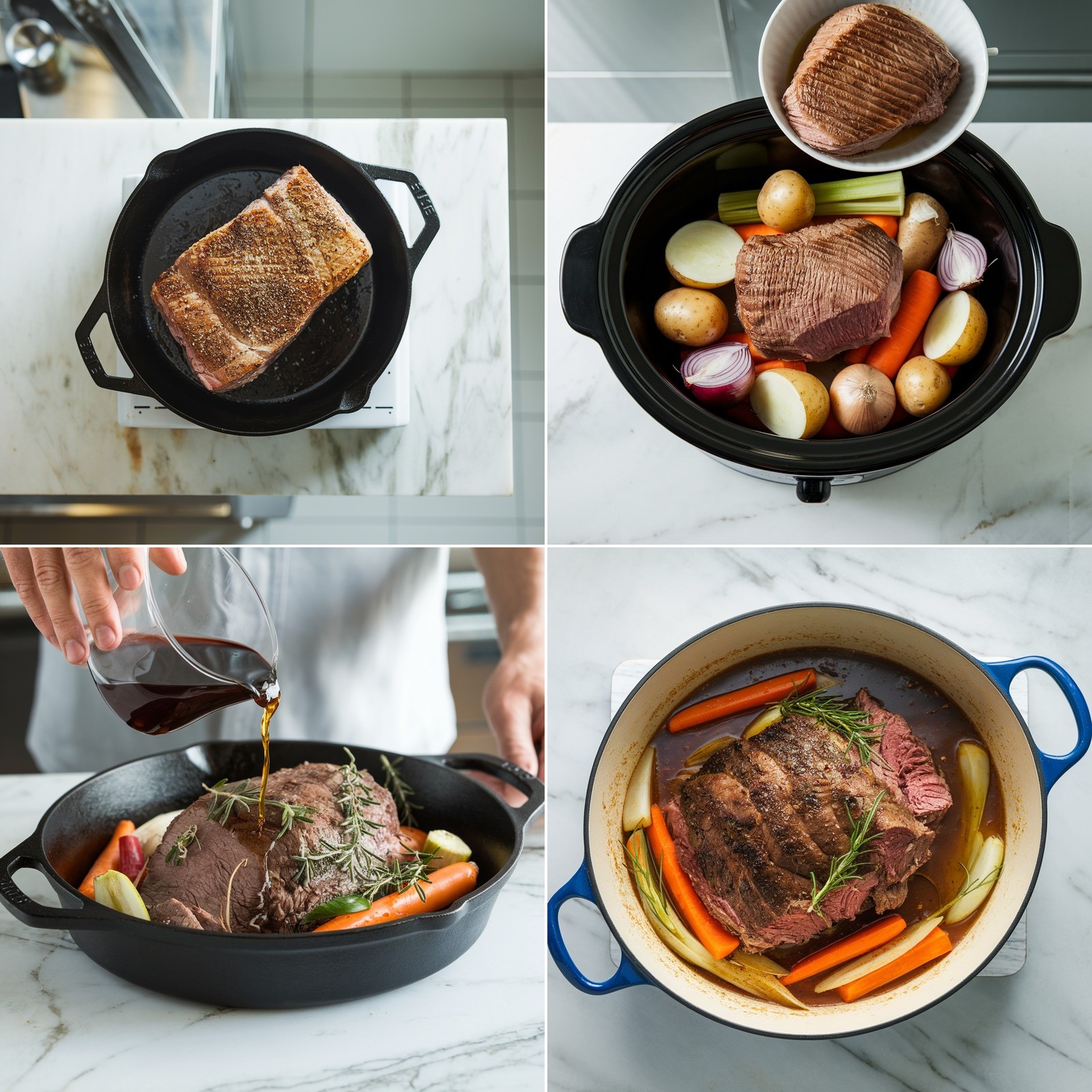 Sunday Slow Cooker Pot Roast That Makes Everyone Come Home cooking