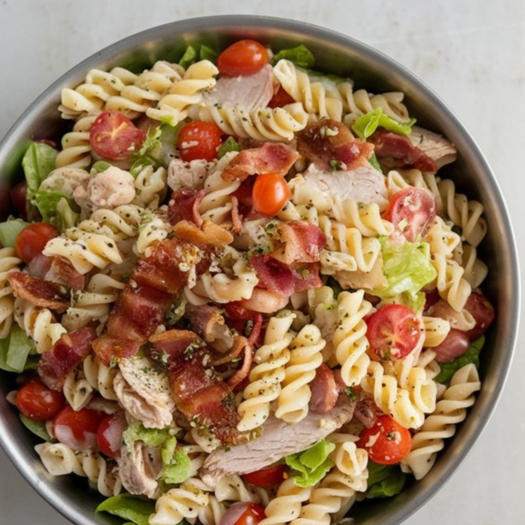 turkey club pasta salad