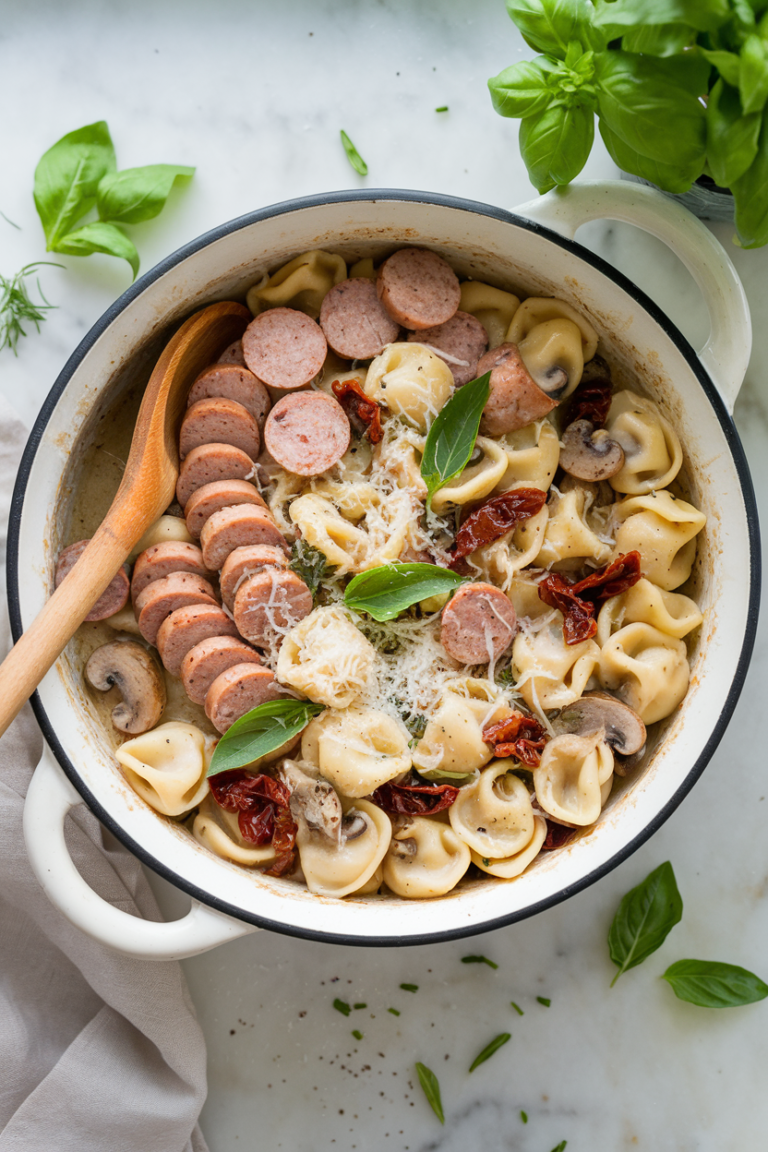 Tuscan Sausage Mushroom Tortellini image