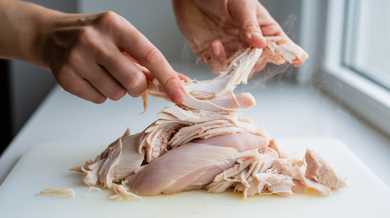 Vietnamese Chicken Spring Rolls preparation