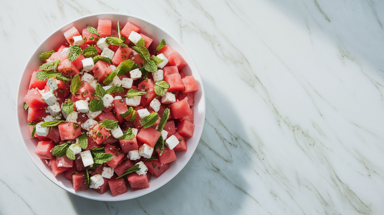 Watermelon Feta Mint Salad - step 3