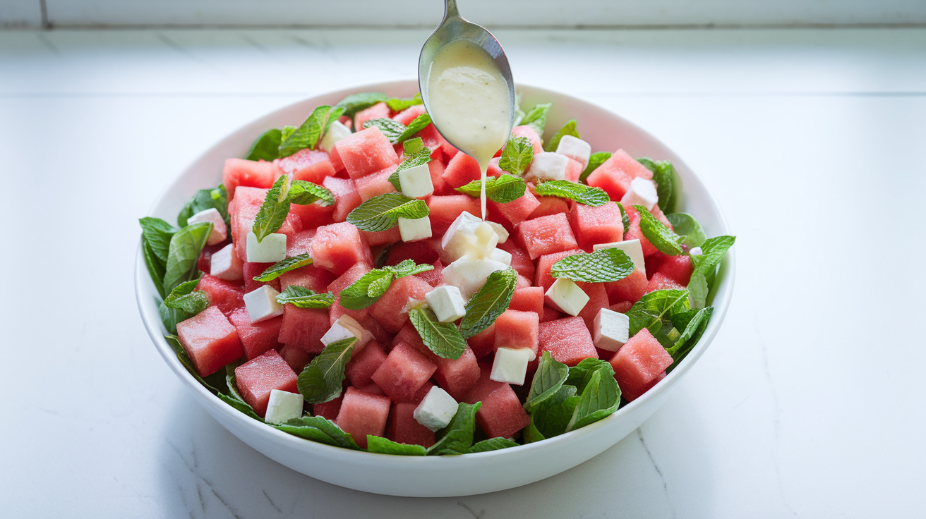 Watermelon Feta Mint Salad - step 4
