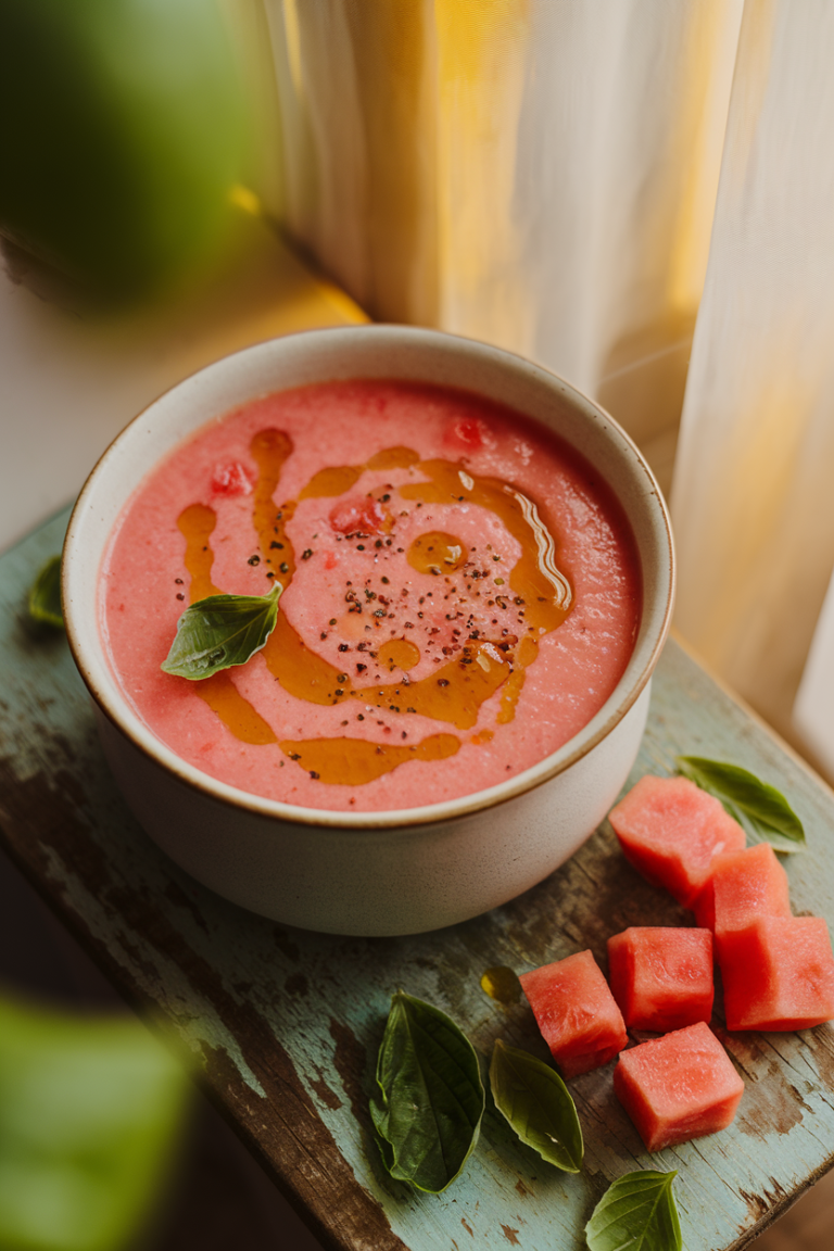 watermelon tomato cold soup