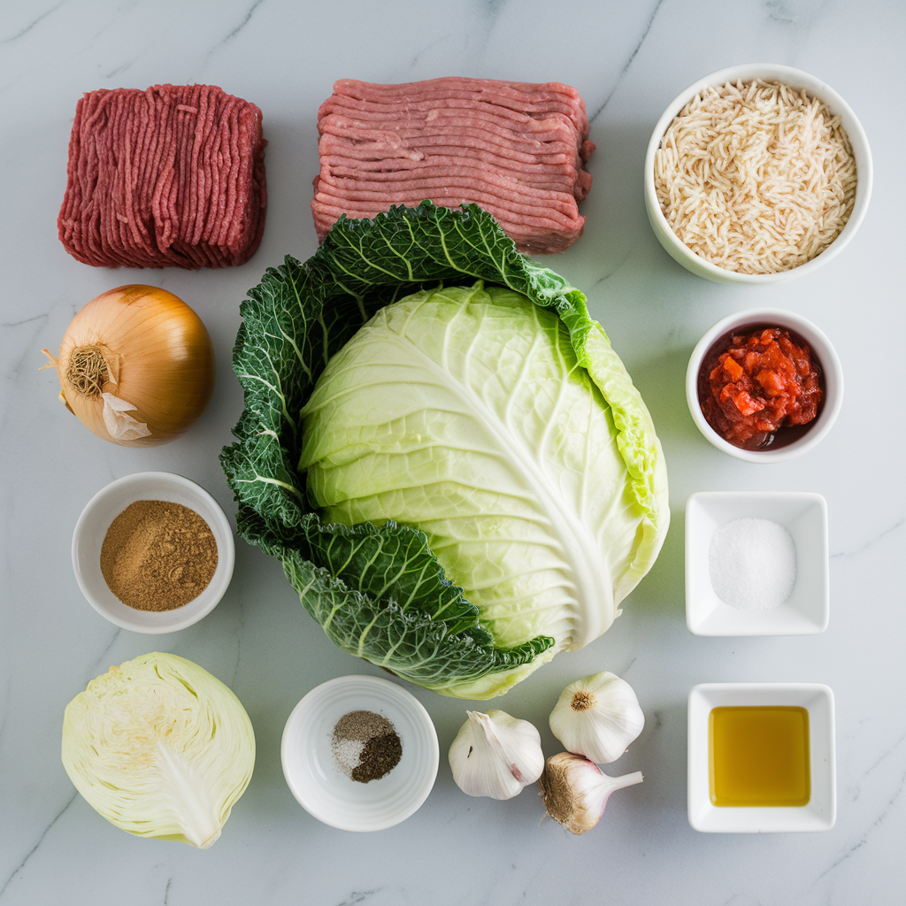 Classic Stuffed Cabbage Rolls ingredients