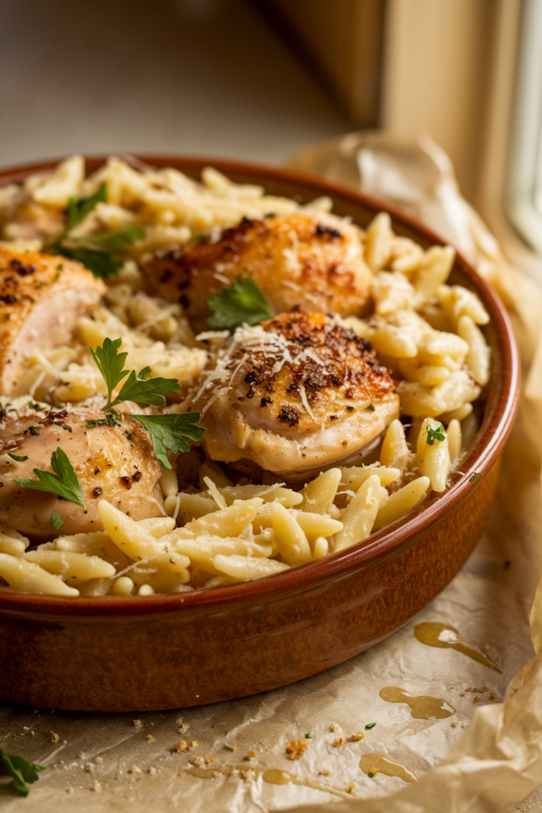 Creamy Lemon Chicken Orzo