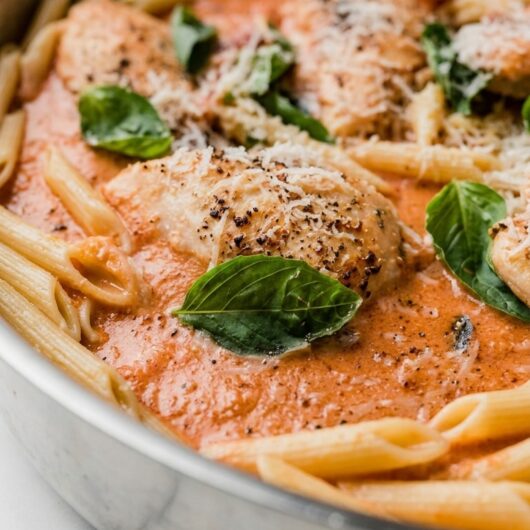 creamy vodka sauce chicken pasta