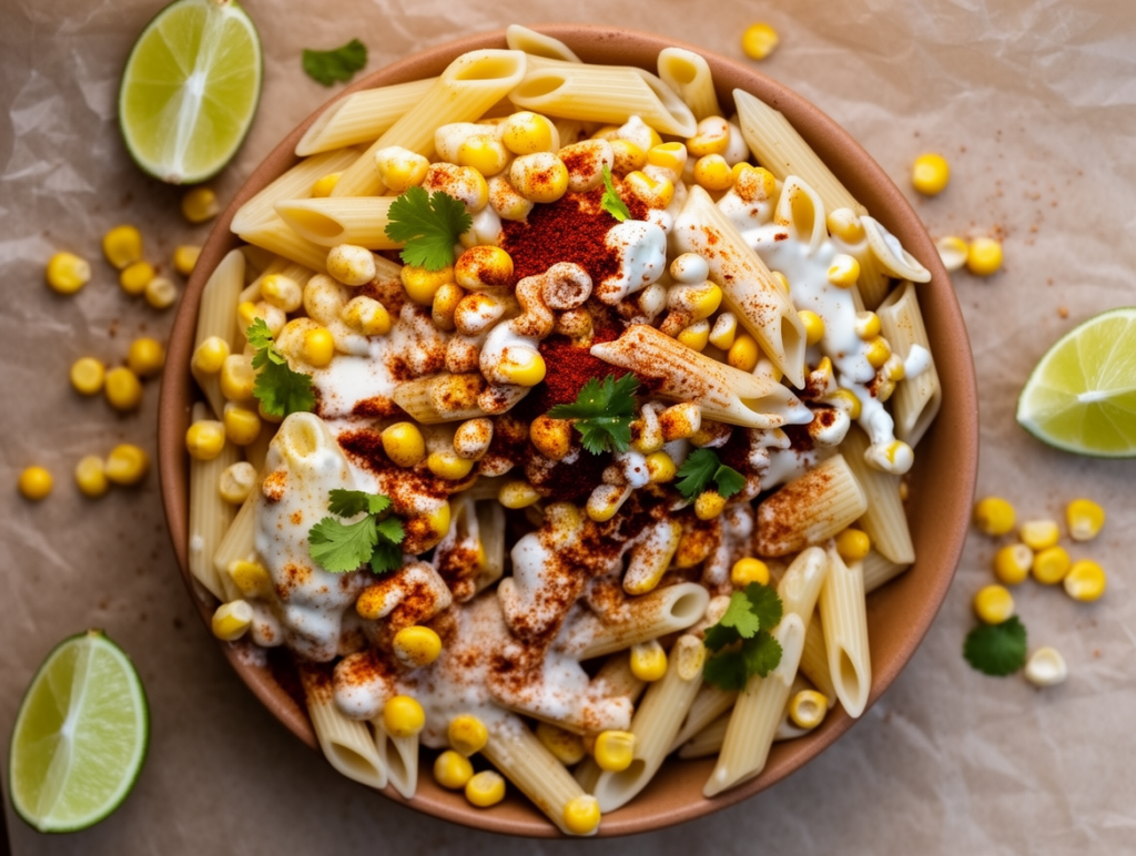 elote corn pasta salad