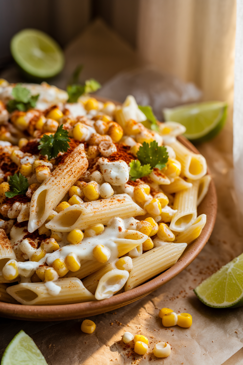 Elote Corn Pasta Salad hero