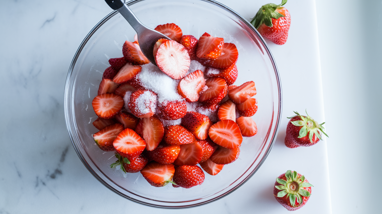 Homemade Strawberry Shortcake with Twist - step 1