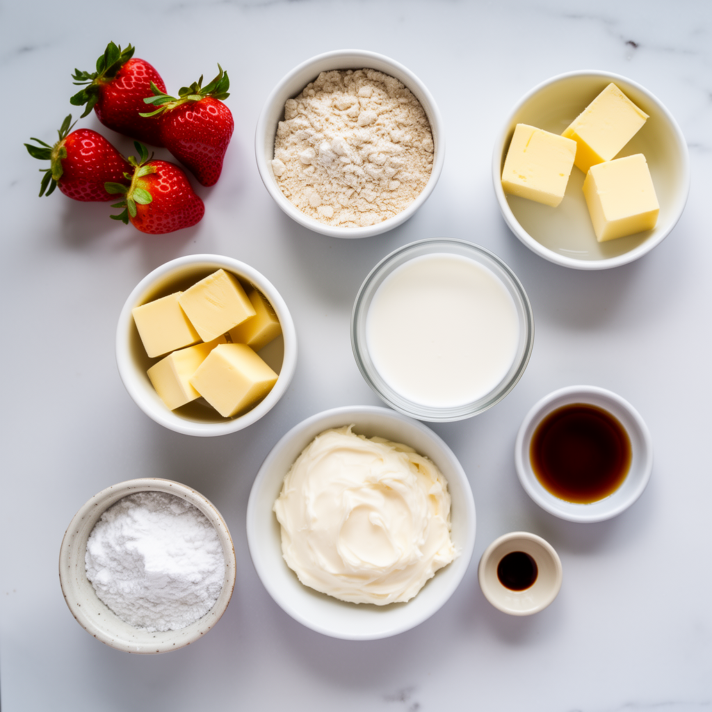 homemade strawberry shortcake ingredients