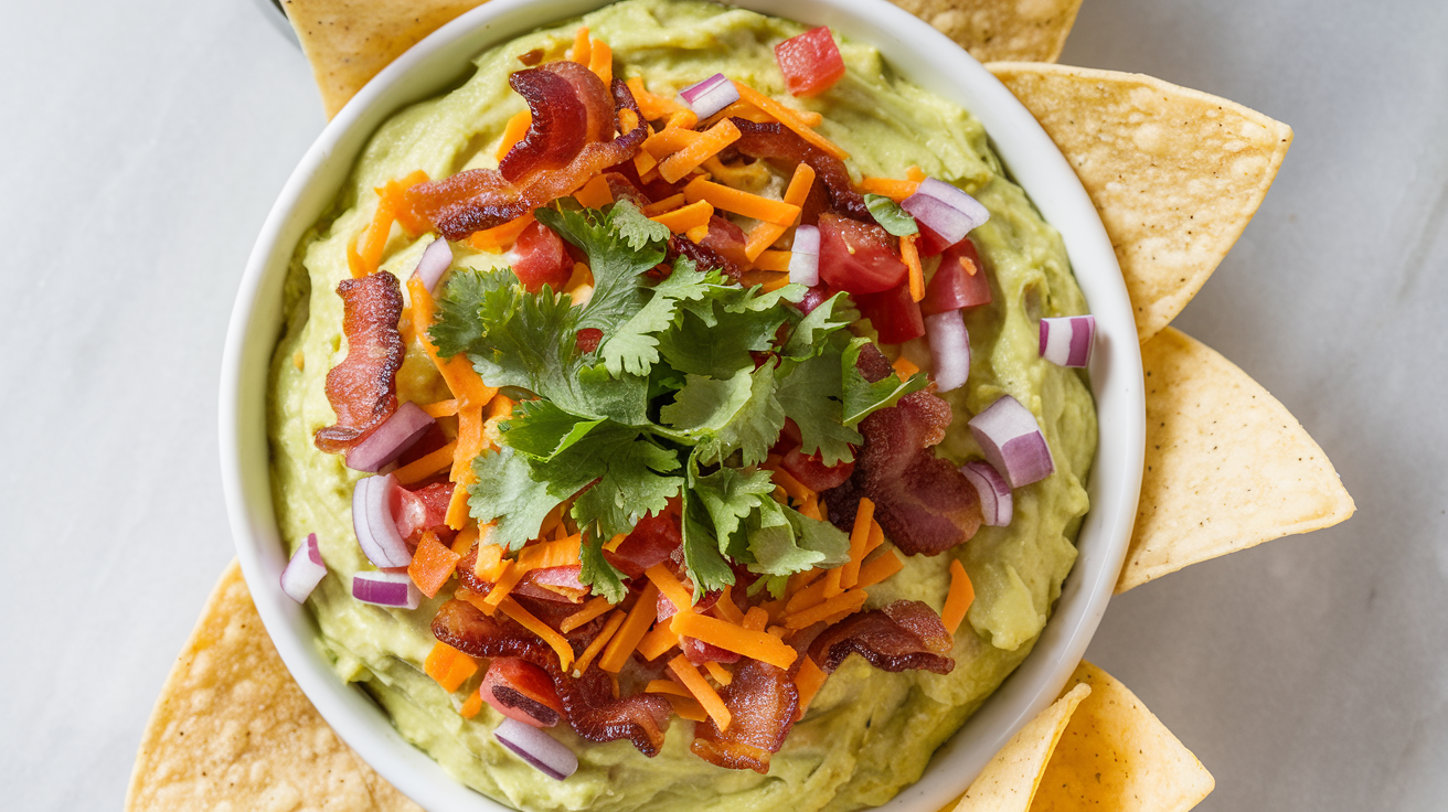 Loaded Avocado Dip Bacon Tomato - step 4
