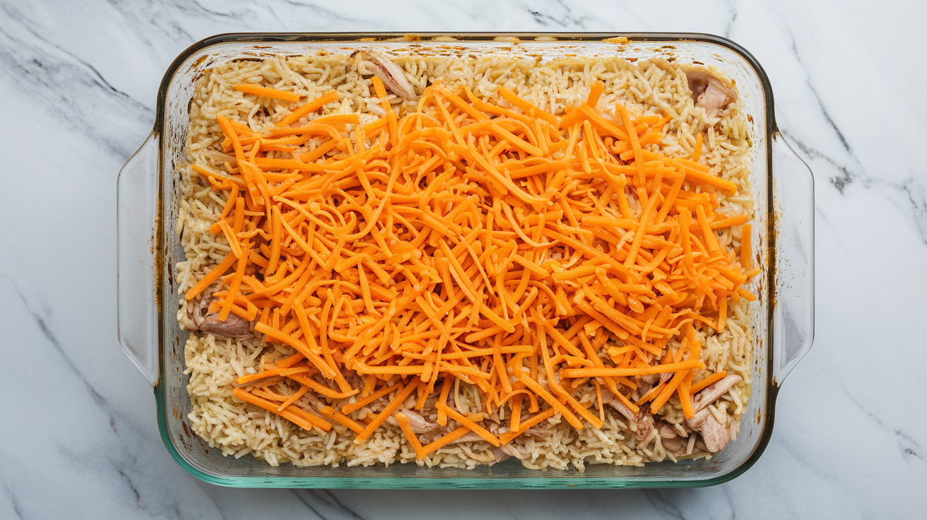 Rotisserie Chicken Rice Casserole - step 3