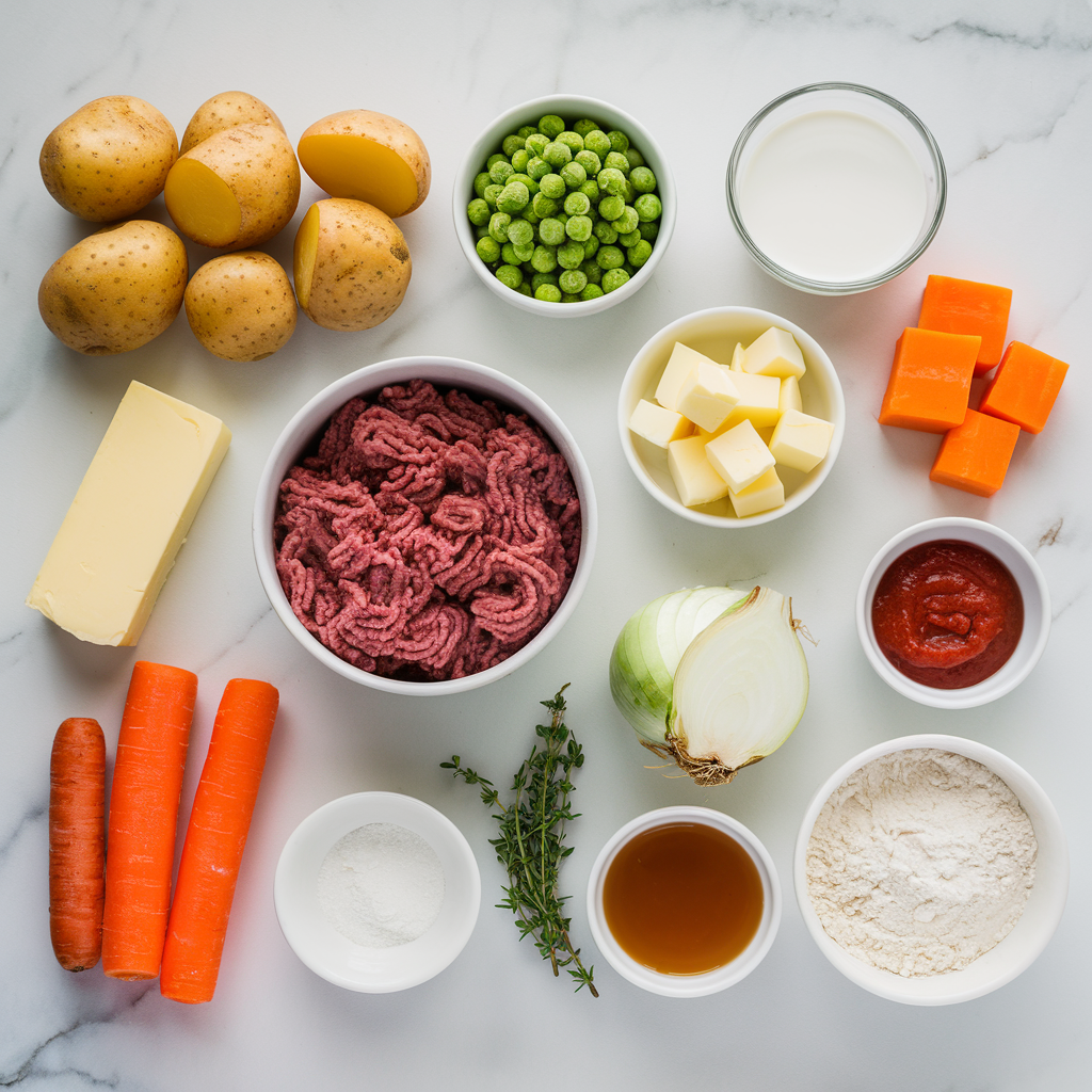 Shepherd's Pie ingredients